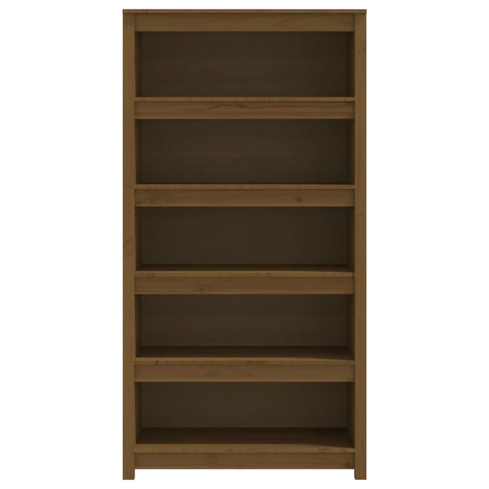 Libreria Marrone ambra 80x35x154 cm in Legno Massello di Pino 821692