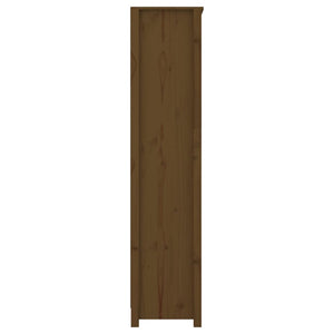 Libreria Marrone ambra 80x35x154 cm in Legno Massello di Pino 821692