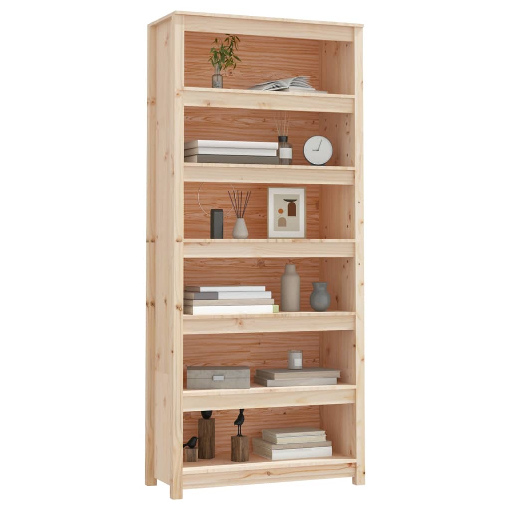 Libreria 80x35x183 cm in Legno Massello di Pino 821694