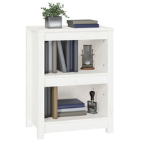 Libreria Bianca 50x35x68 cm in Legno Massello di Pino 821700