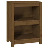Libreria Marrone ambra 50x35x68 cm in Legno Massello di Pino 821702
