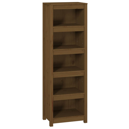 Libreria Marrone Ambra 50x35x154 cm in Legno Massello di Pino 821717