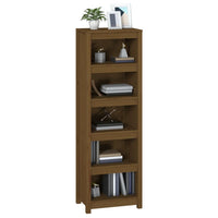 Libreria Marrone Ambra 50x35x154 cm in Legno Massello di Pino 821717