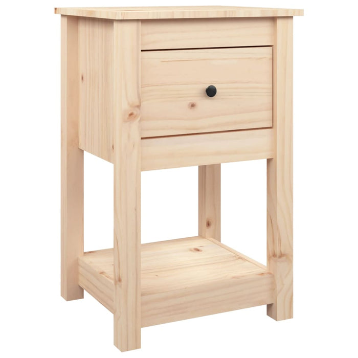 Comodino 40x35x61,5 cm in Legno Massello di Pino 821729