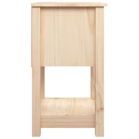 Comodino 40x35x61,5 cm in Legno Massello di Pino 821729