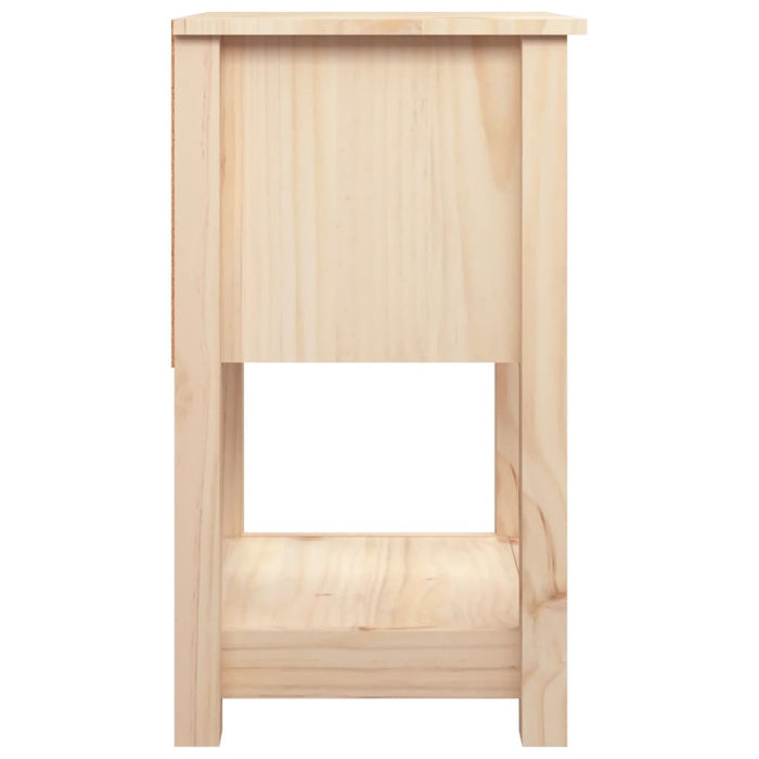 Comodino 40x35x61,5 cm in Legno Massello di Pino 821729