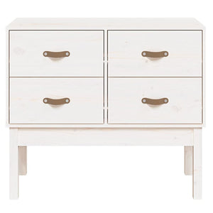 Mobile Consolle Bianco 90x40x78 cm in Legno Massello di Pino 821740