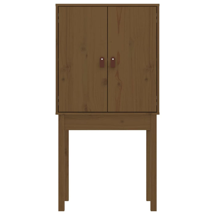 Credenza Marrone Ambra 60x40x120 cm in Legno Massello di Pino 821747