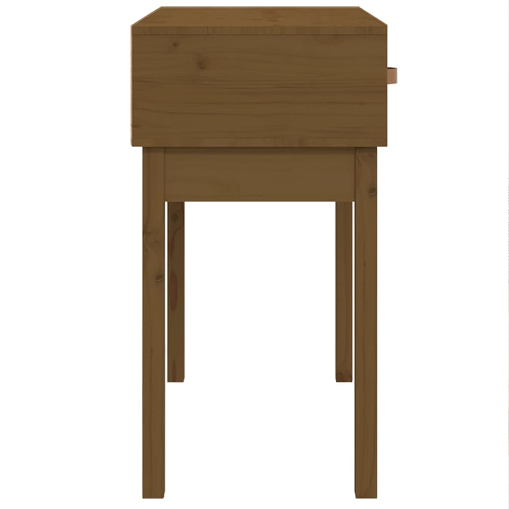 Tavolo Consolle Ambra 76,5x40x75 cm in Legno Massello di Pino 821752