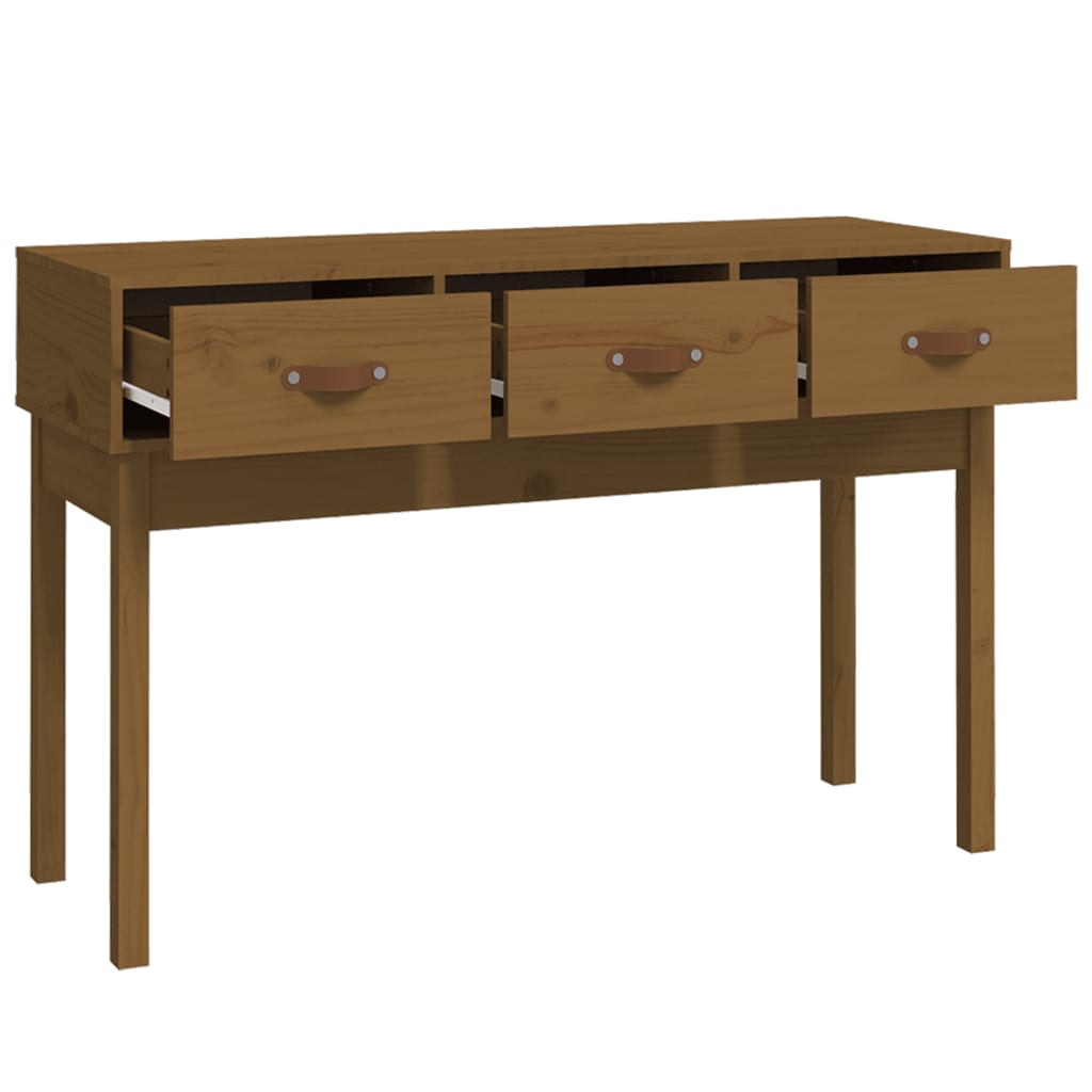 Tavolo Consolle Ambra 114x40x75 cm in Legno Massello di Pino 821757
