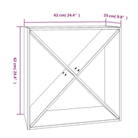 Portabottiglie Bianco 62x25x62 cm in Legno Massello di Pino 821760
