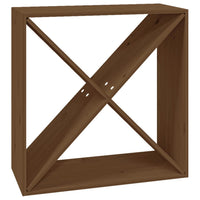 Portavini Marrone Ambra 62x25x62 cm in Legno Massello di Pino 821762