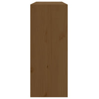 Portavini Marrone Ambra 62x25x62 cm in Legno Massello di Pino 821762