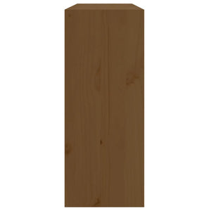 Portavini Marrone Ambra 62x25x62 cm in Legno Massello di Pino 821762