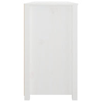 Armadietto Bianco 100x40x72 cm in Legno Massello di Pino 821765