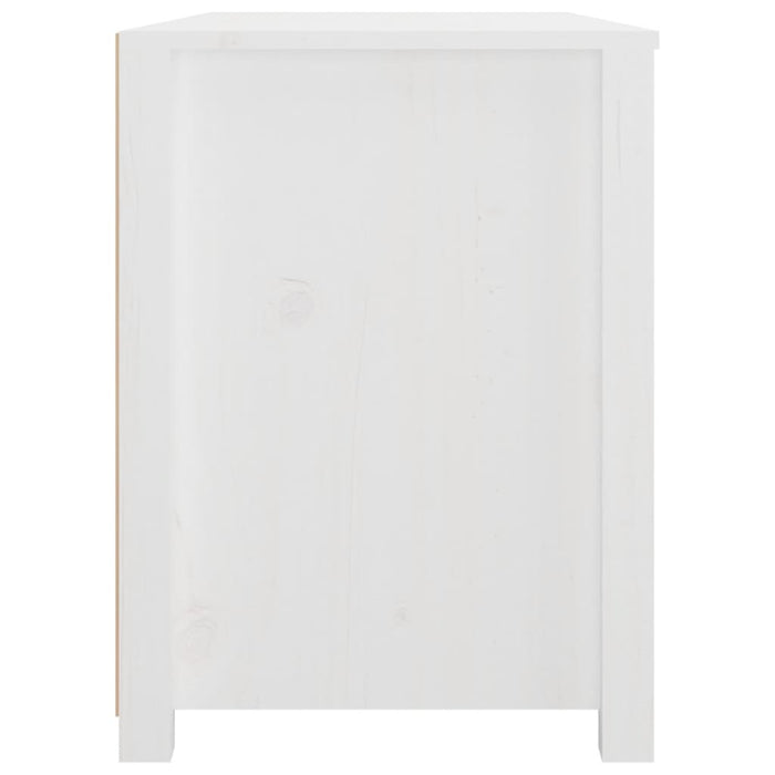 Armadietto Bianco 100x40x54 cm in Legno Massello di Pino 821775