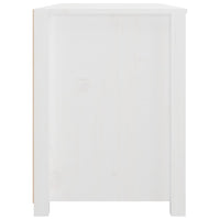 Armadietto Miele Bianca 100x40x54 cm in Legno Massello di Pino