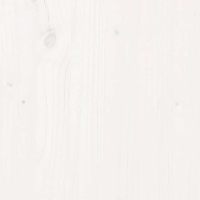 Panca da Ingresso Bianca 80x40x60 cm in Legno Massello di Pino 821780