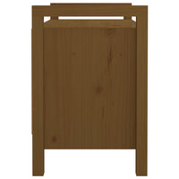 Panca da Ingresso Ambra 80x40x60 cm in Legno Massello di Pino 821782