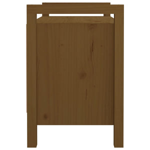 Panca da Ingresso Ambra 80x40x60 cm in Legno Massello di Pino 821782