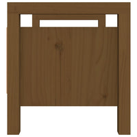 Panca da Ingresso Ambra 80x40x43 cm in Legno Massello di Pino 821787
