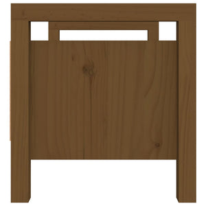 Panca da Ingresso Ambra 80x40x43 cm in Legno Massello di Pino 821787