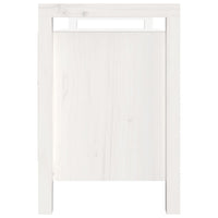 Panca da Ingresso Bianca 110x40x60 cm in Legno Massello di Pino cod mxl 40148