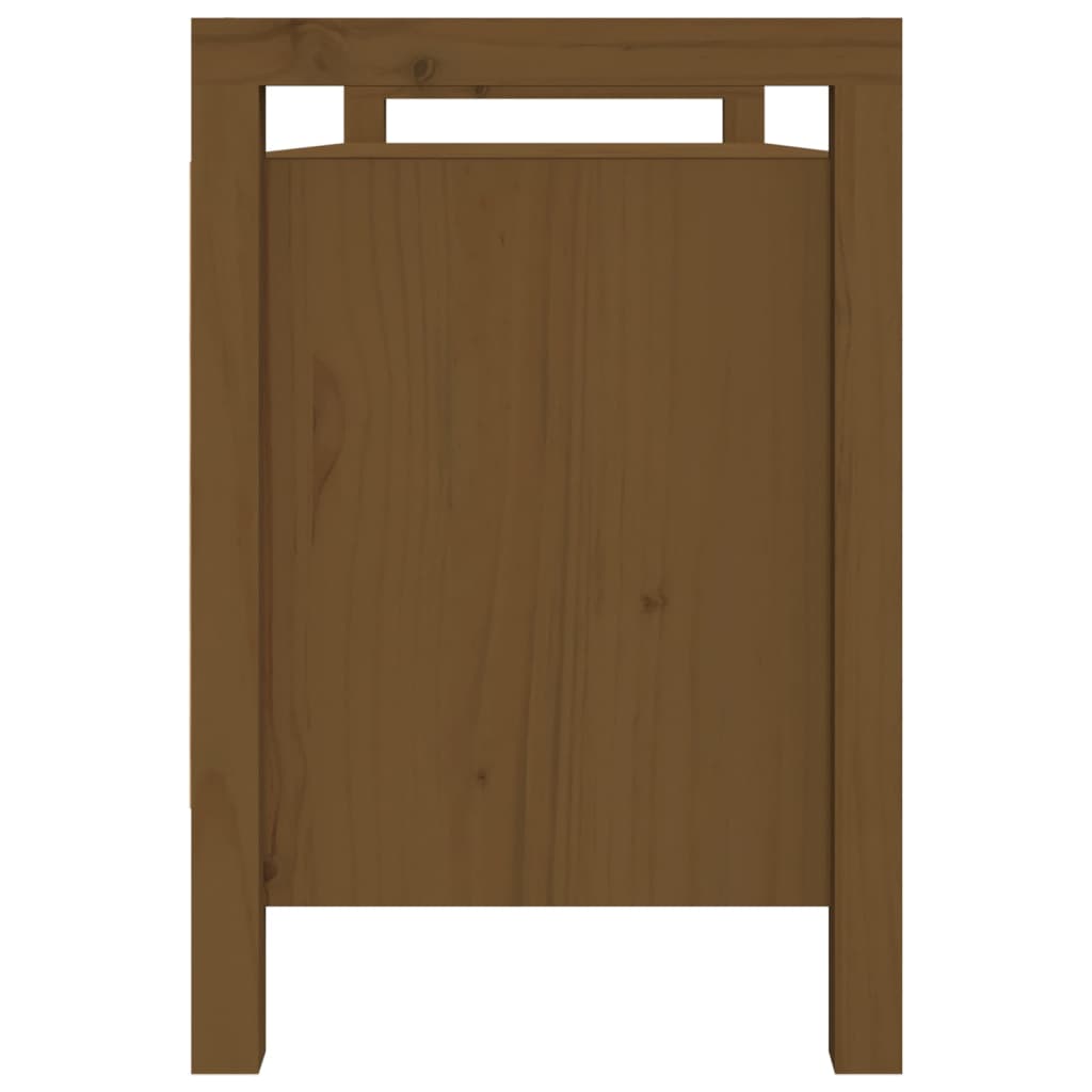 Panca da Ingresso Miele 110x40x60 cm in Legno Massello di Pino cod mxl 41485