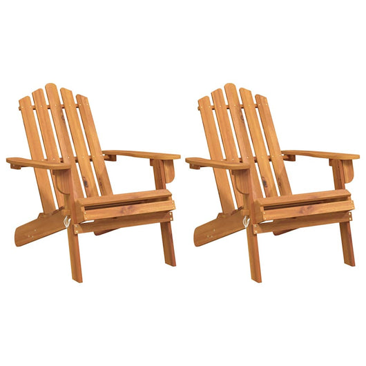 Sedie da Giardino Adirondack 2pz in Legno Massello di Acacia cod mxl 15290