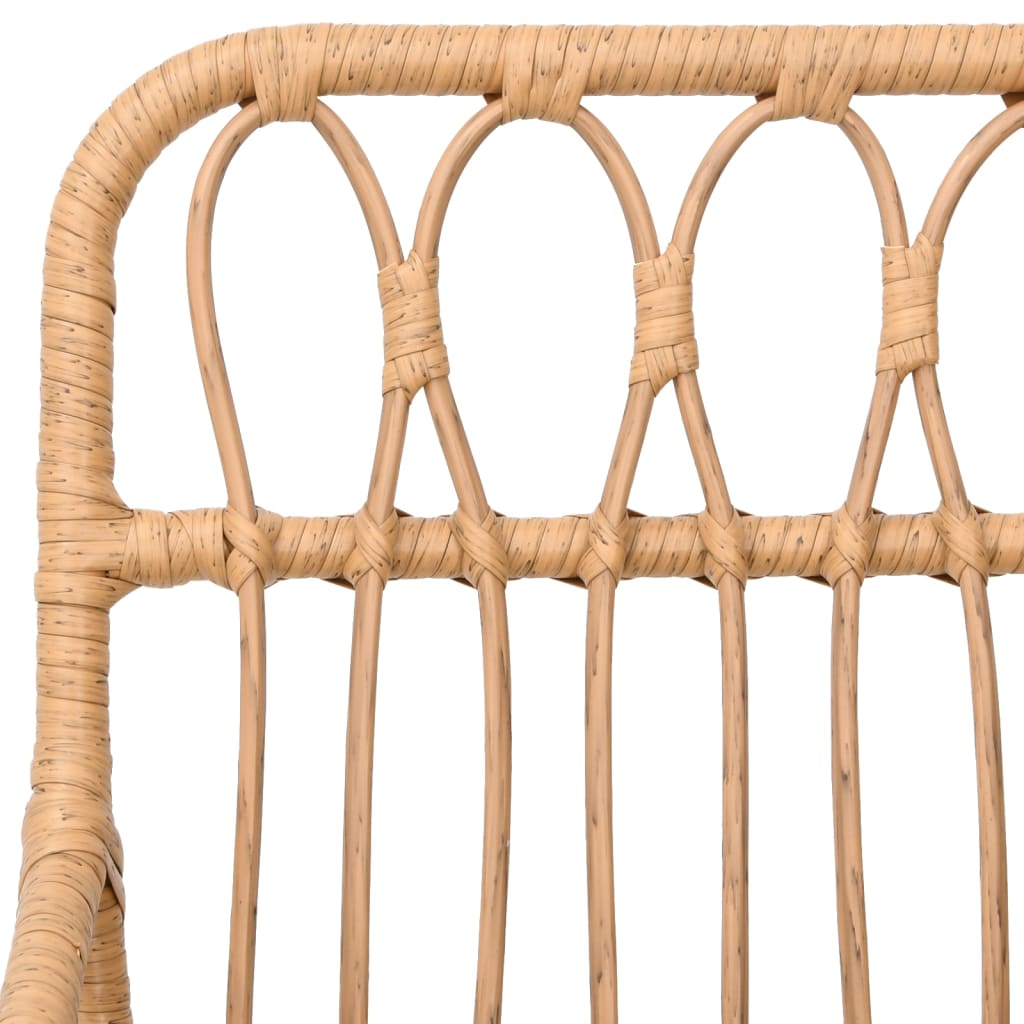 Sedie da Giardino 2pz con Braccioli 56x64x80 cm Rattan PE 319426