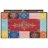 Credenza Dipinta Mano con Ante 53x30x75 cm Legno Massello Mango 350681