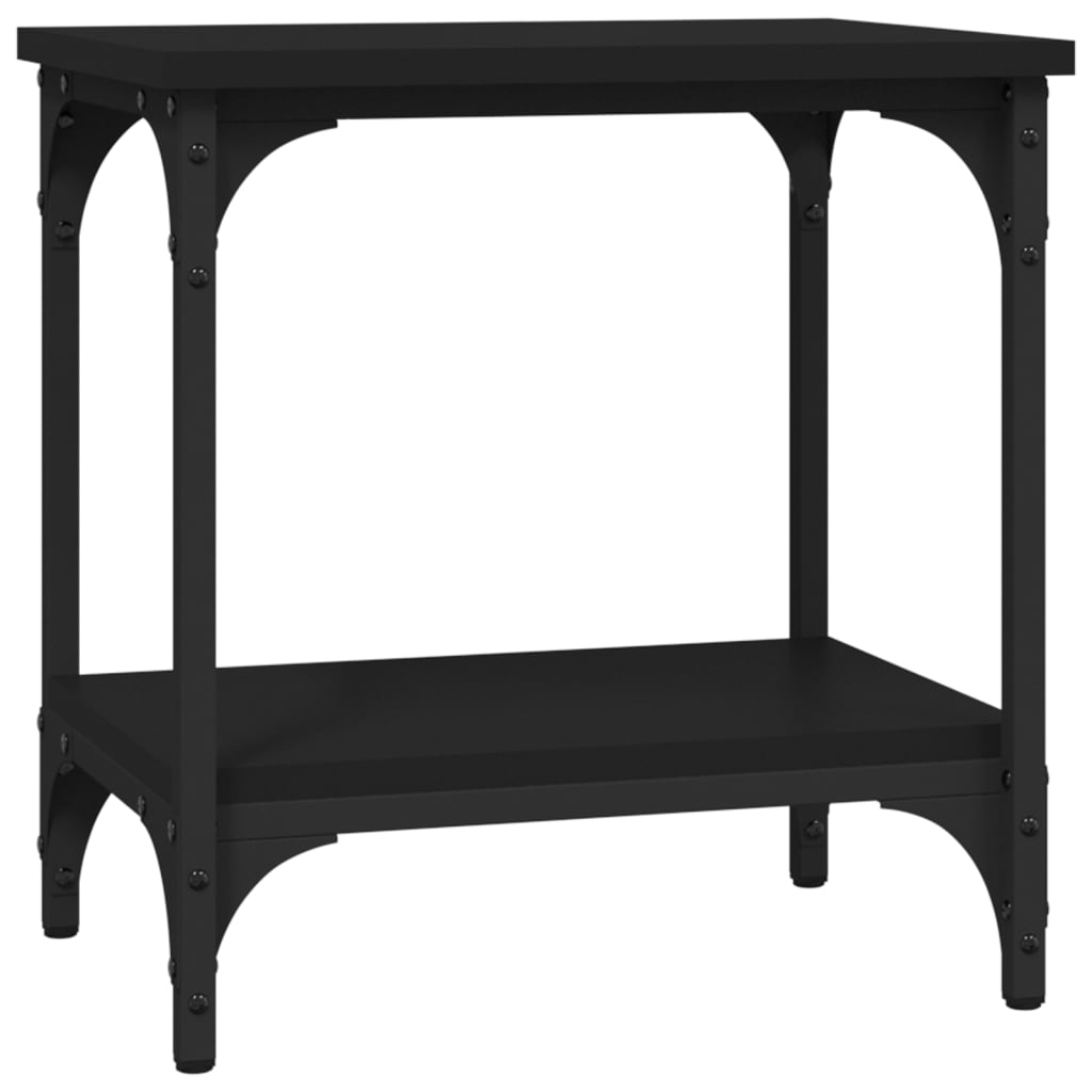 Tavolino Nero 40x30x42 cm in Legno Multistrato 823277
