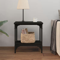 Tavolino Nero 40x30x42 cm in Legno Multistrato cod mxl 23172
