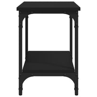 Tavolino Nero 40x30x42 cm in Legno Multistrato cod mxl 23172