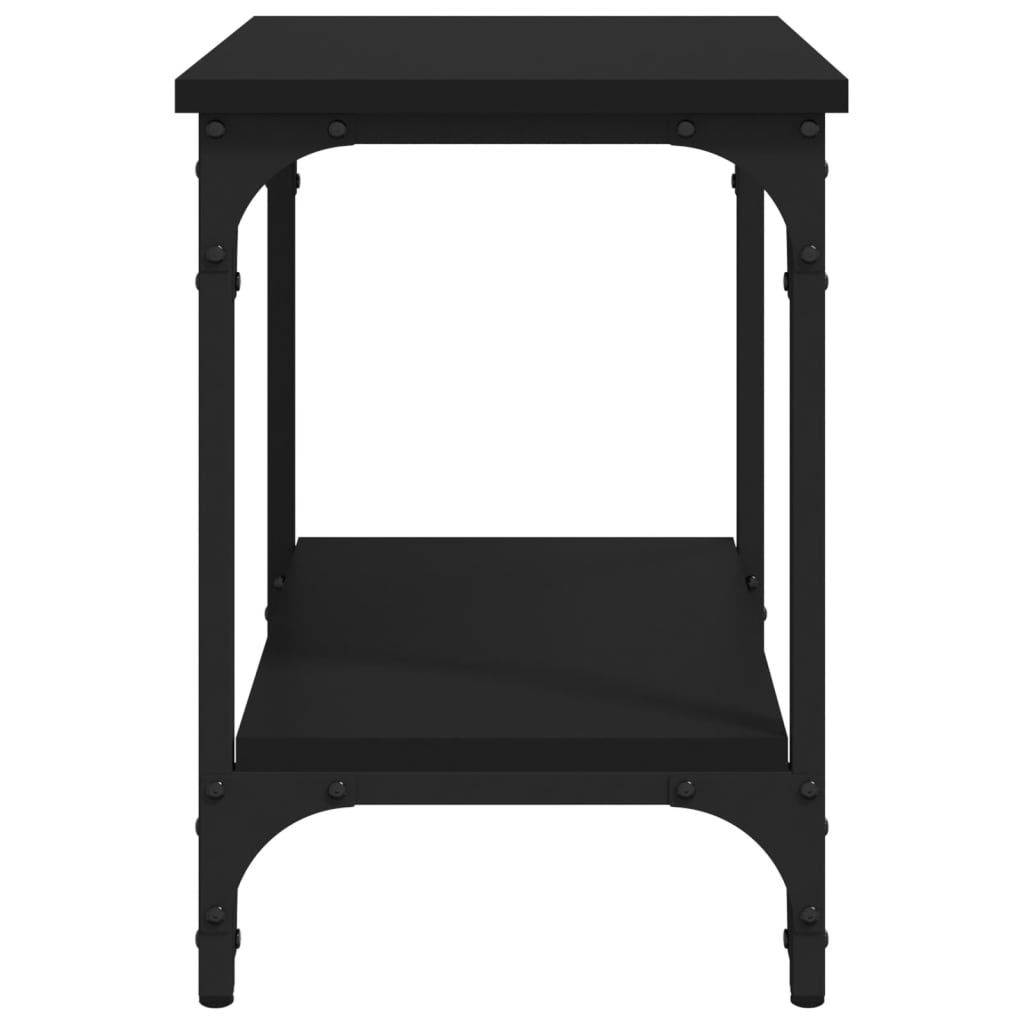 Tavolino Nero 40x30x42 cm in Legno Multistrato 823277
