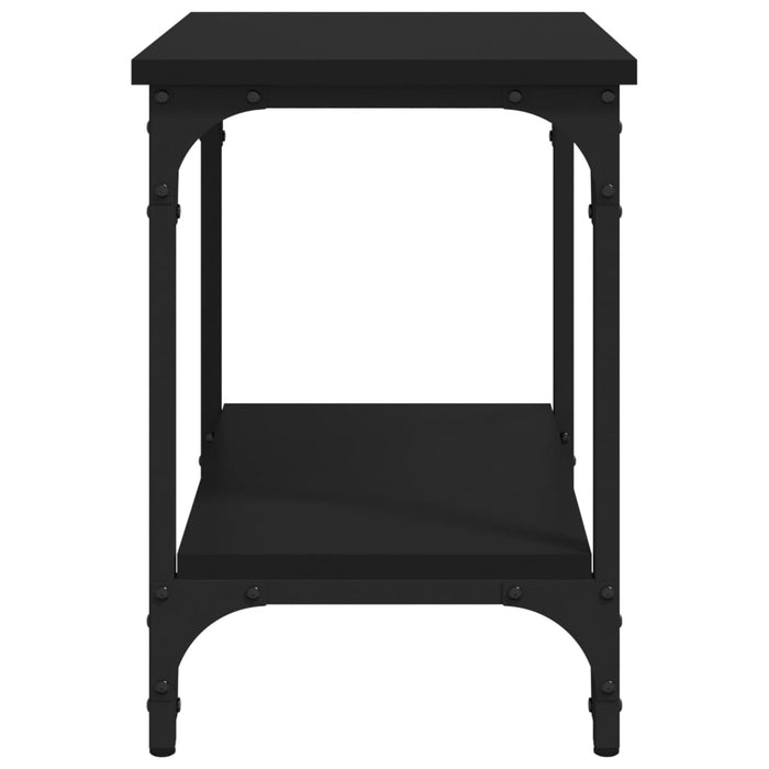 Tavolino Nero 40x30x42 cm in Legno Multistrato 823277