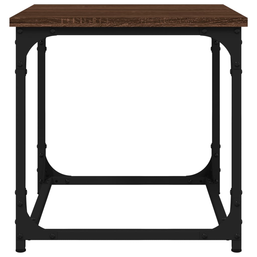 Tavolino da Salotto Rovere Marrone 40x40x40cm Legno Multistrato
