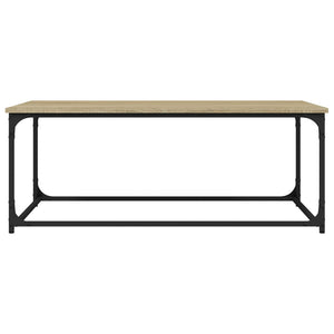Tavolino Rovere Sonoma 102x50x40 cm Legno Multistrato e Ferro 823298