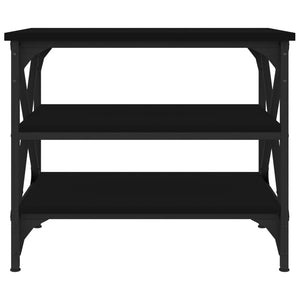 Tavolino Nero 55x38x45 cm in Legno Multistrato 823332