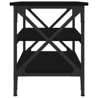 Tavolino Nero 55x38x45 cm in Legno Multistrato 823332