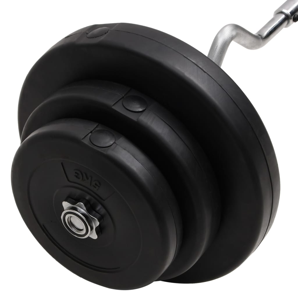Bilanciere Curvo con Dischi 60 kg cod mxl 65709