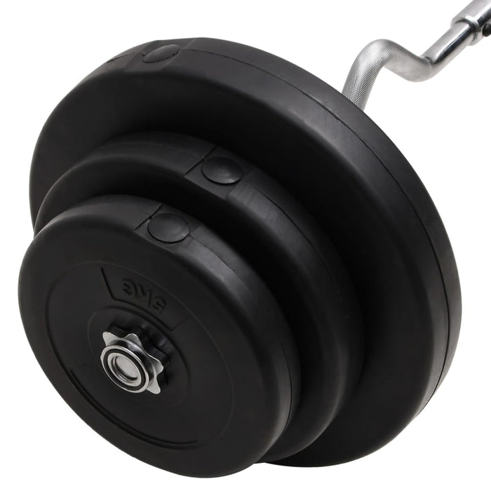 Bilanciere Curvo con Dischi 60 kg cod mxl 65709