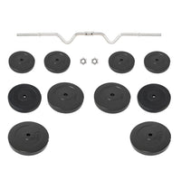 Bilanciere Curvo con Dischi 90 kg 3145023