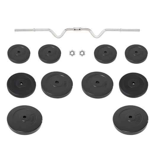 Bilanciere Curvo con Dischi 90 kg 3145023