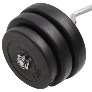 Bilanciere Curvo con Dischi 90 kg 3145023