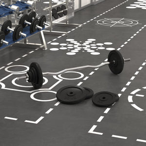 Set Bilanciere con Dischi 60 kg in Ghisa e Acciaio Cromato 3145035