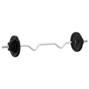 Set Bilanciere con Dischi 90 kg in Ghisa e Acciaio Cromato 3145040