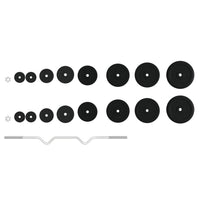 Set Bilanciere con Dischi 90 kg in Ghisa e Acciaio Cromato 3145040