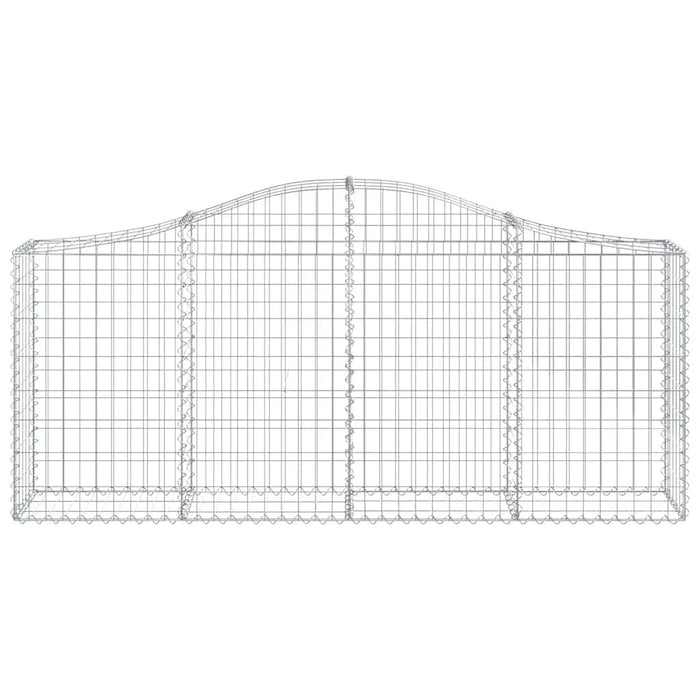 Cesti Gabbioni ad Arco 13 pz 200x30x80/100 cm Ferro Zincato 3145420