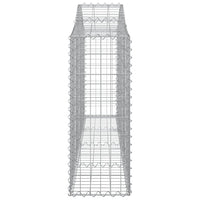 Cesti Gabbioni ad Arco 14 pz 200x30x80/100 cm Ferro Zincato 3145421